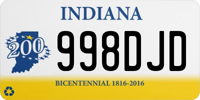 IN license plate 998DJD