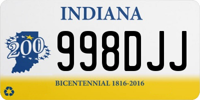 IN license plate 998DJJ