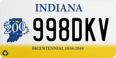 IN license plate 998DKV