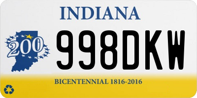 IN license plate 998DKW