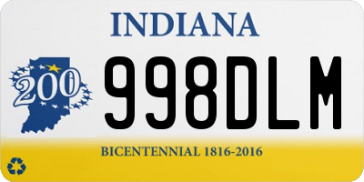 IN license plate 998DLM