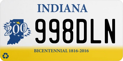 IN license plate 998DLN