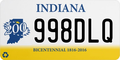 IN license plate 998DLQ