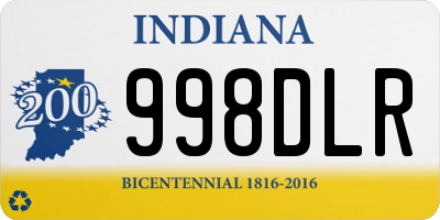 IN license plate 998DLR