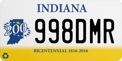 IN license plate 998DMR