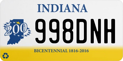 IN license plate 998DNH