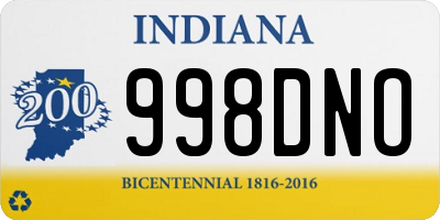 IN license plate 998DNO