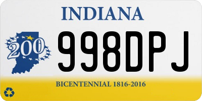 IN license plate 998DPJ