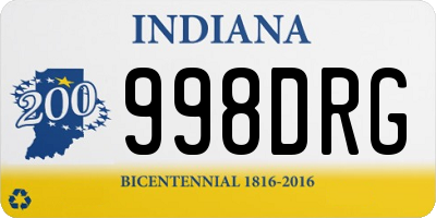 IN license plate 998DRG