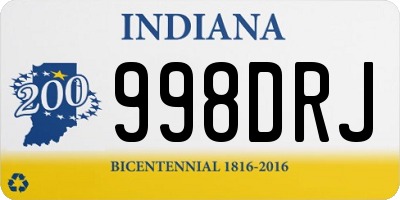 IN license plate 998DRJ