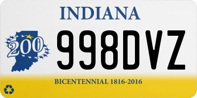 IN license plate 998DVZ