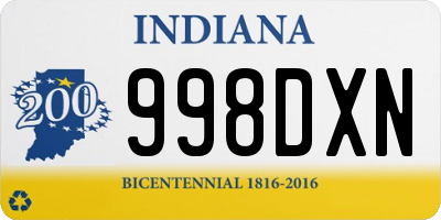 IN license plate 998DXN