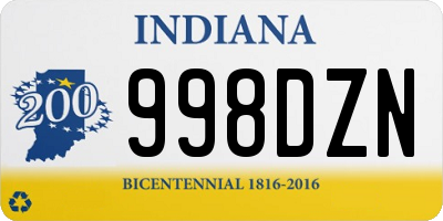 IN license plate 998DZN