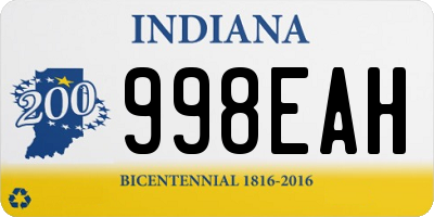 IN license plate 998EAH