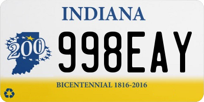 IN license plate 998EAY