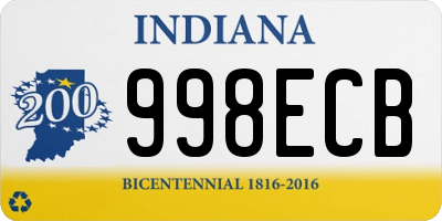 IN license plate 998ECB