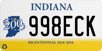 IN license plate 998ECK