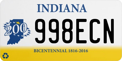 IN license plate 998ECN