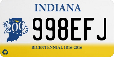 IN license plate 998EFJ