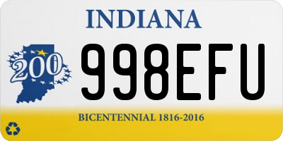 IN license plate 998EFU