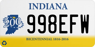 IN license plate 998EFW