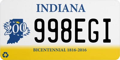 IN license plate 998EGI