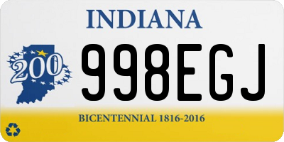 IN license plate 998EGJ