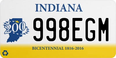 IN license plate 998EGM