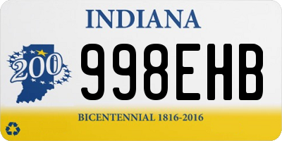 IN license plate 998EHB