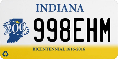 IN license plate 998EHM