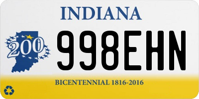 IN license plate 998EHN