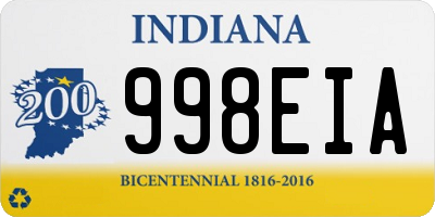 IN license plate 998EIA