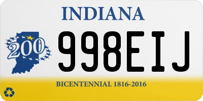 IN license plate 998EIJ