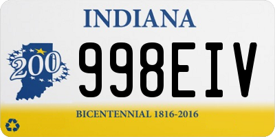 IN license plate 998EIV
