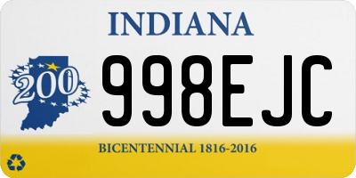 IN license plate 998EJC