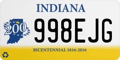 IN license plate 998EJG