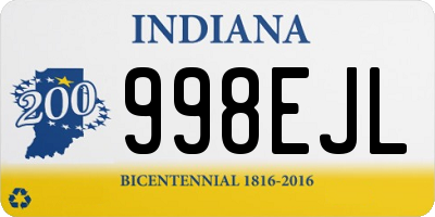 IN license plate 998EJL