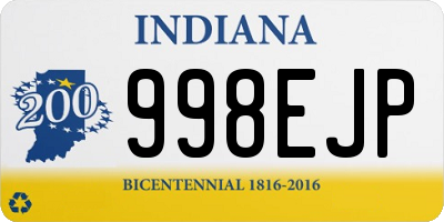 IN license plate 998EJP