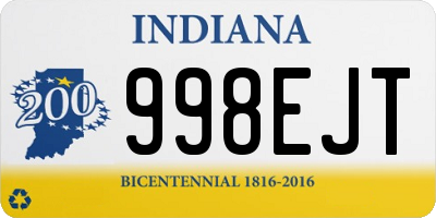 IN license plate 998EJT