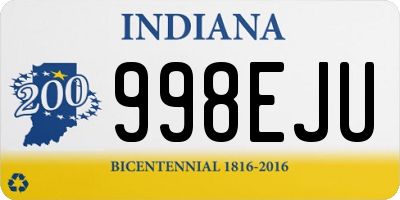 IN license plate 998EJU