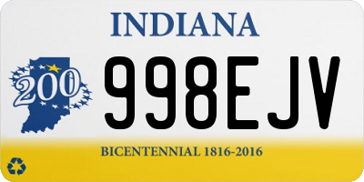 IN license plate 998EJV