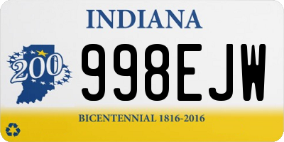 IN license plate 998EJW