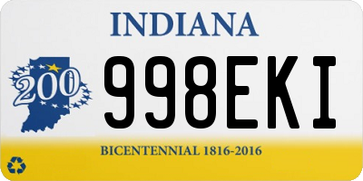 IN license plate 998EKI