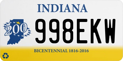 IN license plate 998EKW