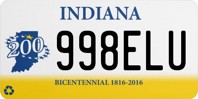 IN license plate 998ELU