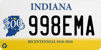 IN license plate 998EMA