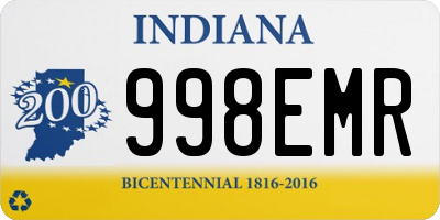 IN license plate 998EMR