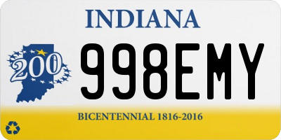 IN license plate 998EMY
