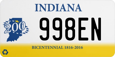 IN license plate 998EN