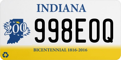 IN license plate 998EOQ